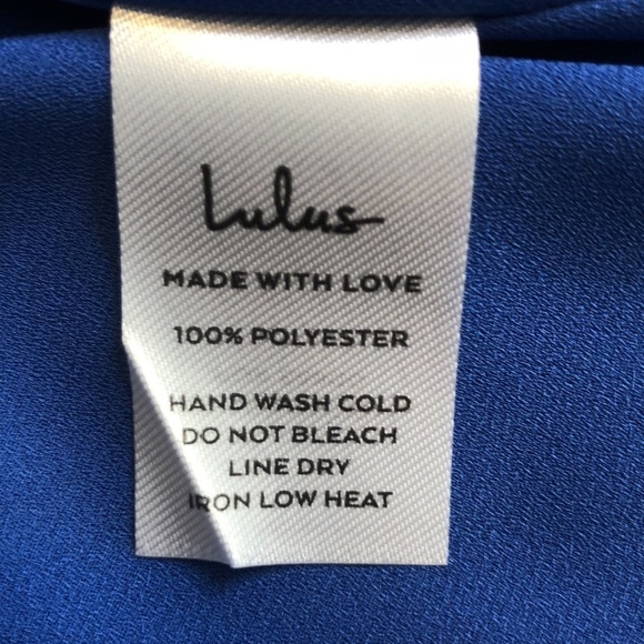 Lulus Manhattan Moment Blue Ruffled Midi Wrap Dress Size XS - Picture 12 of 13